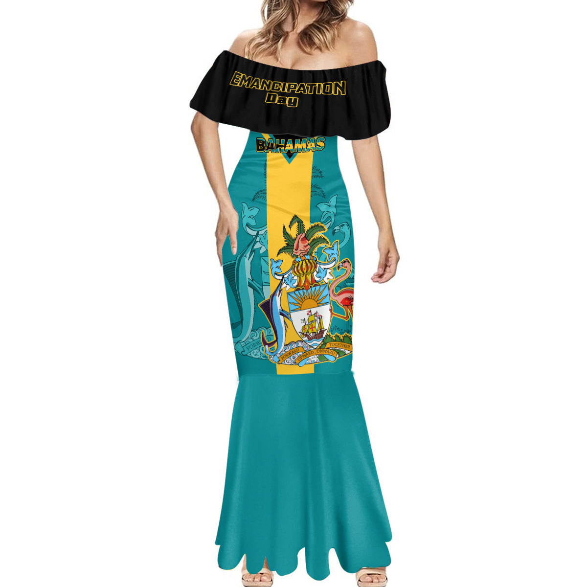Bahamas Mermaid Dress Happy Bahamian Emancipation Day - Wonder Print Shop