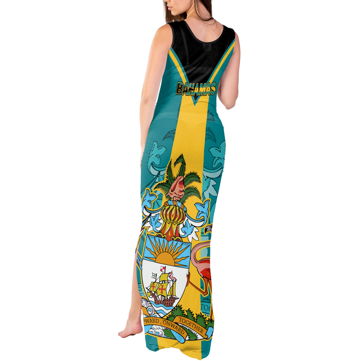 Bahamas Tank Maxi Dress Happy Bahamian Emancipation Day - Wonder Print Shop