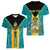 Personalised Bahamas Women V Neck T Shirt Happy Bahamian Emancipation Day - Wonder Print Shop