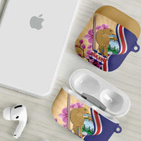 Costa Rica Independence Day AirPods Case 506 Proud Yiguirro With Orchid - Wonder Print Shop