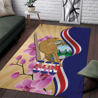 Costa Rica Independence Day Area Rug 506 Proud Yiguirro With Orchid - Wonder Print Shop