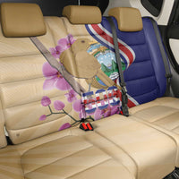 Costa Rica Independence Day Back Car Seat Cover 506 Proud Yiguirro With Orchid - Wonder Print Shop