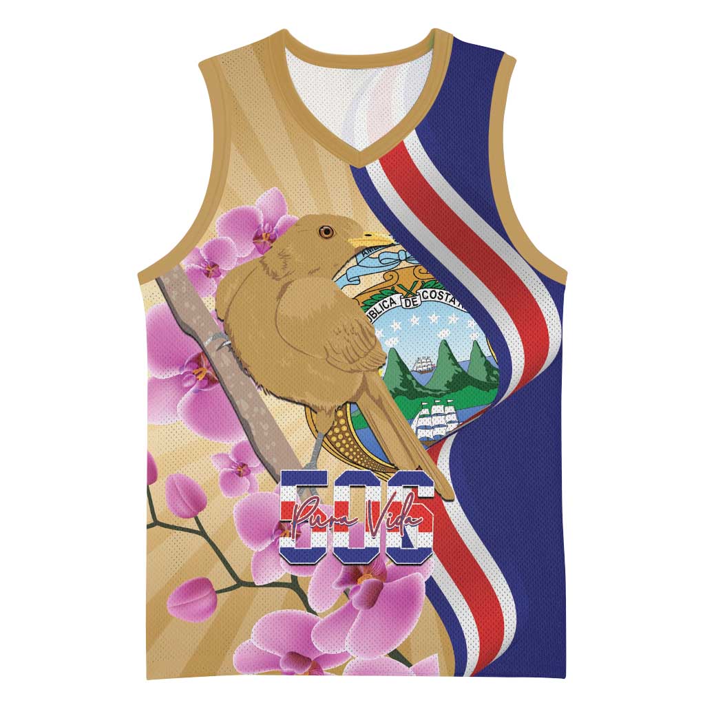 Costa Rica Independence Day Basketball Jersey 506 Proud Yiguirro With Orchid - Wonder Print Shop