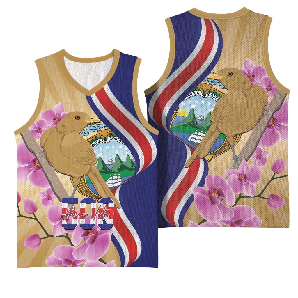 Costa Rica Independence Day Basketball Jersey 506 Proud Yiguirro With Orchid - Wonder Print Shop