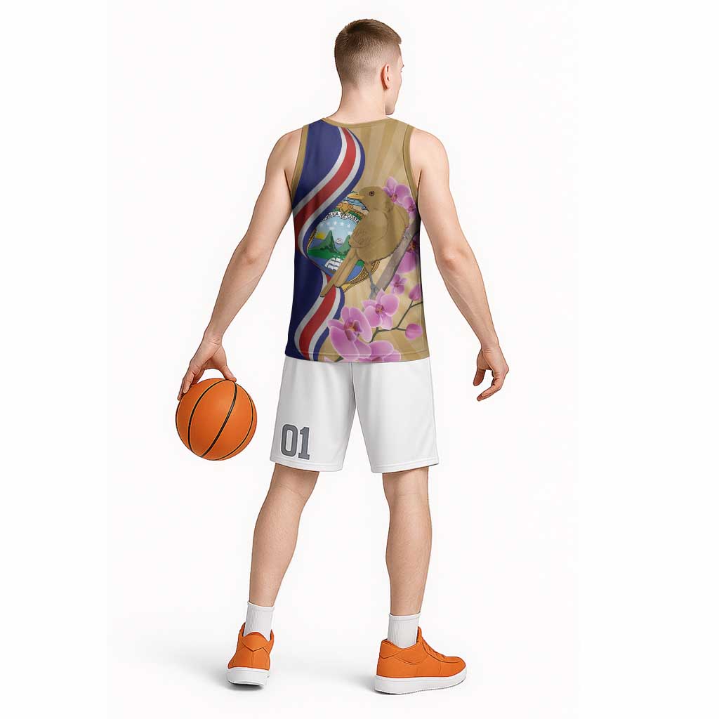 Costa Rica Independence Day Basketball Jersey 506 Proud Yiguirro With Orchid - Wonder Print Shop