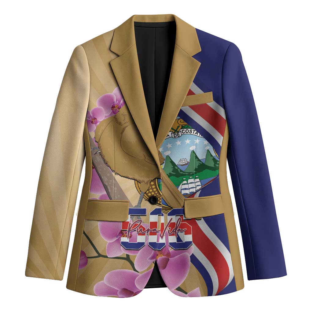 Costa Rica Independence Day Blazer 506 Proud Yiguirro With Orchid - Wonder Print Shop