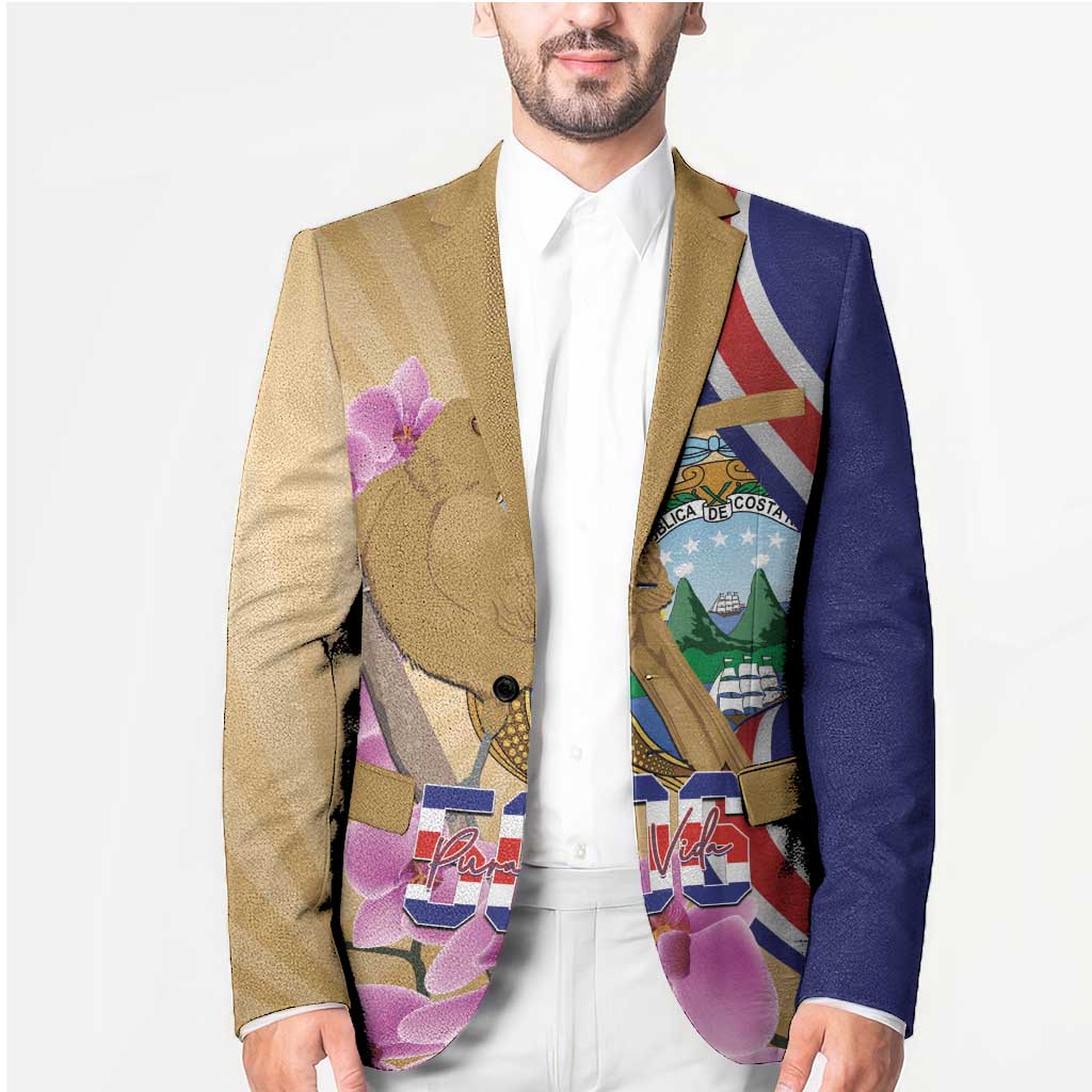 Costa Rica Independence Day Blazer 506 Proud Yiguirro With Orchid - Wonder Print Shop