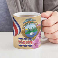 Costa Rica Independence Day Ceramic Mug 506 Proud Yiguirro With Orchid - Wonder Print Shop