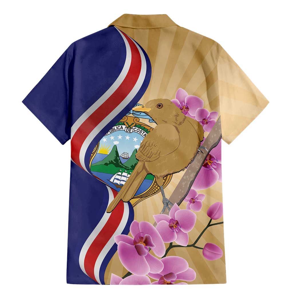 Costa Rica Independence Day Family Matching Mermaid Dress and Hawaiian Shirt 506 Proud Yiguirro With Orchid - Wonder Print Shop