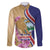 Costa Rica Independence Day Family Matching Off The Shoulder Long Sleeve Dress and Hawaiian Shirt 506 Proud Yiguirro With Orchid - Wonder Print Shop
