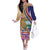 Costa Rica Independence Day Family Matching Off The Shoulder Long Sleeve Dress and Hawaiian Shirt 506 Proud Yiguirro With Orchid - Wonder Print Shop