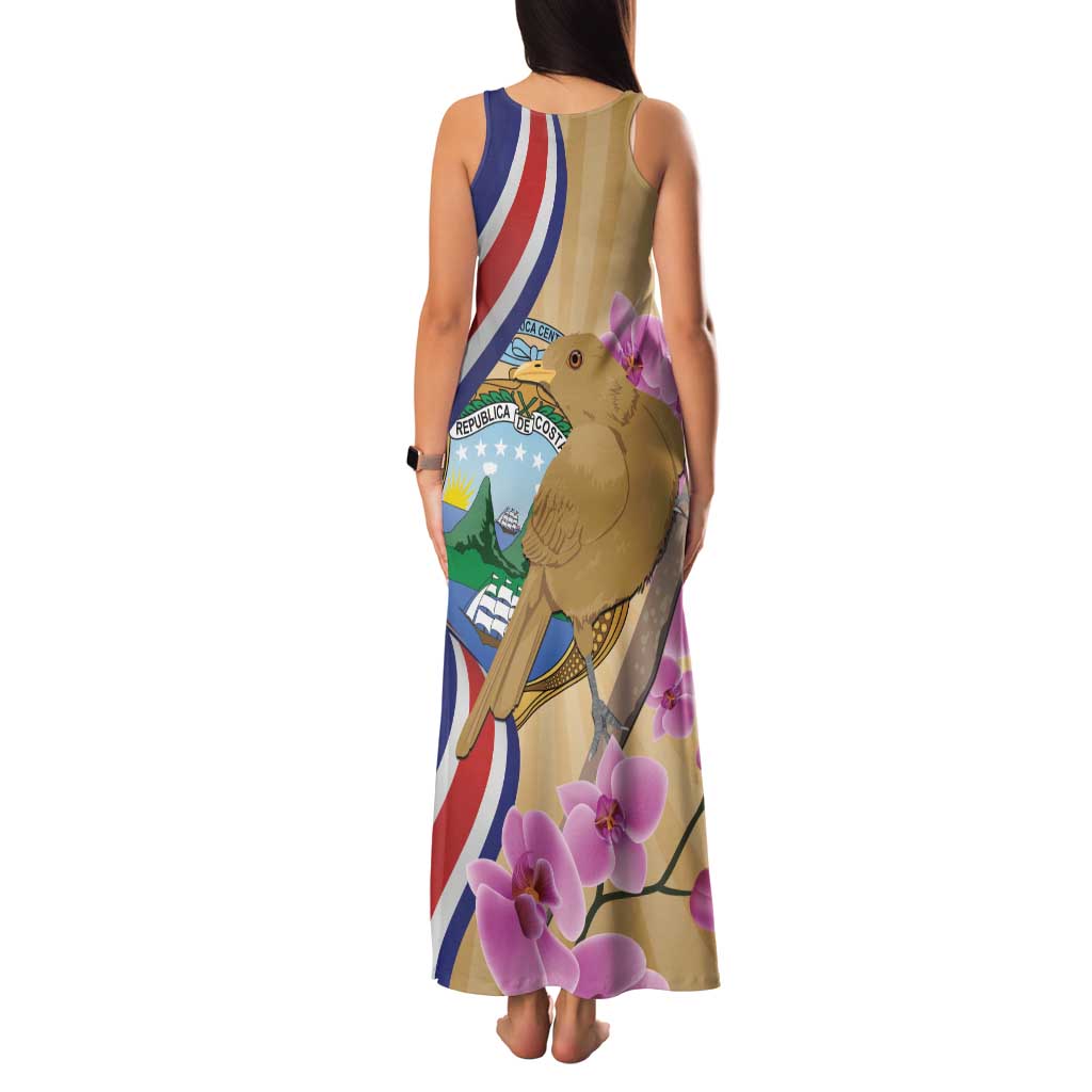 Costa Rica Independence Day Family Matching Tank Maxi Dress and Hawaiian Shirt 506 Proud Yiguirro With Orchid - Wonder Print Shop