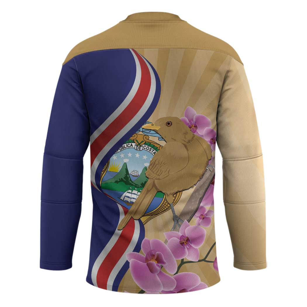 Costa Rica Independence Day Hockey Jersey 506 Proud Yiguirro With Orchid - Wonder Print Shop
