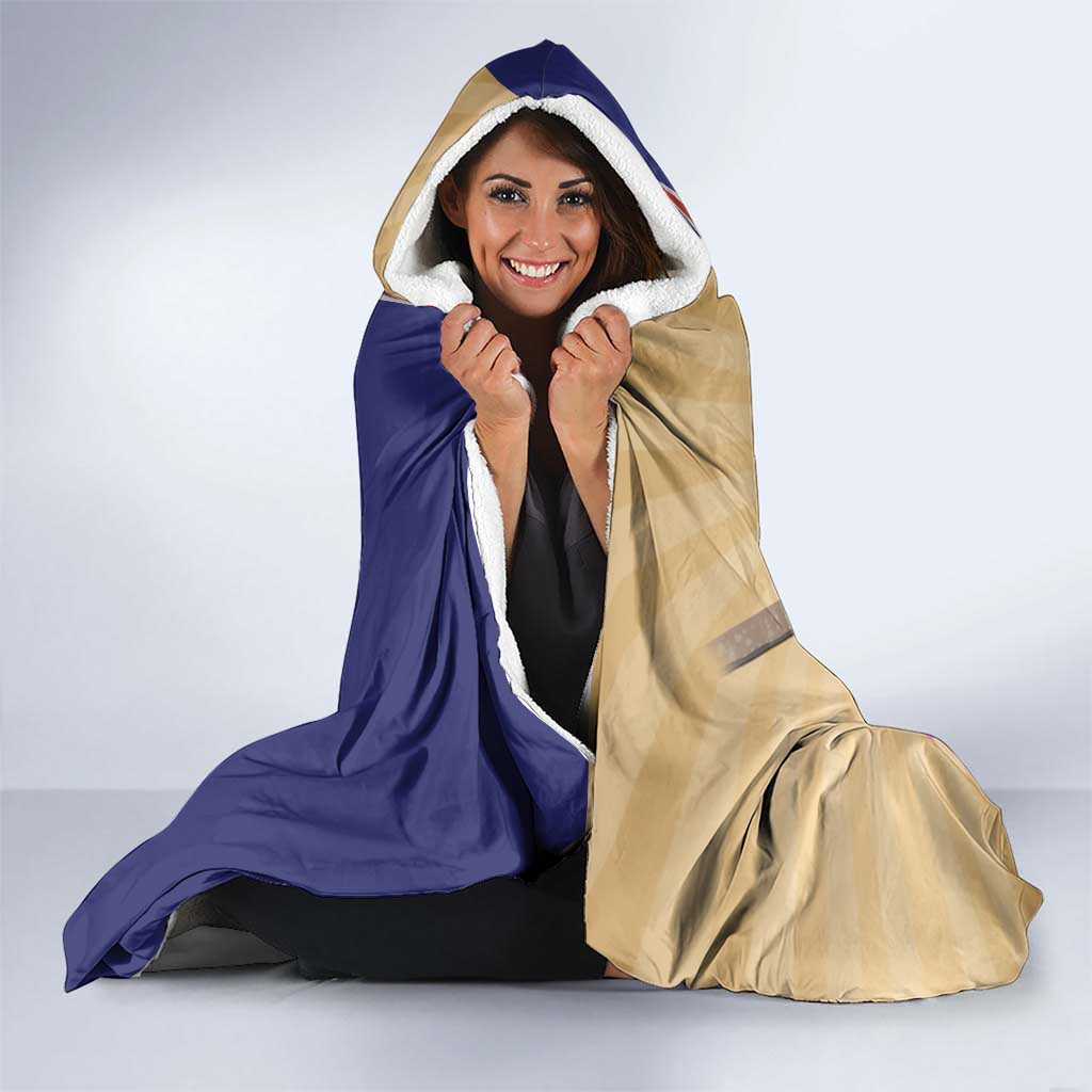 Costa Rica Independence Day Hooded Blanket 506 Proud Yiguirro With Orchid - Wonder Print Shop