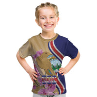Costa Rica Independence Day Kid T Shirt 506 Proud Yiguirro With Orchid - Wonder Print Shop