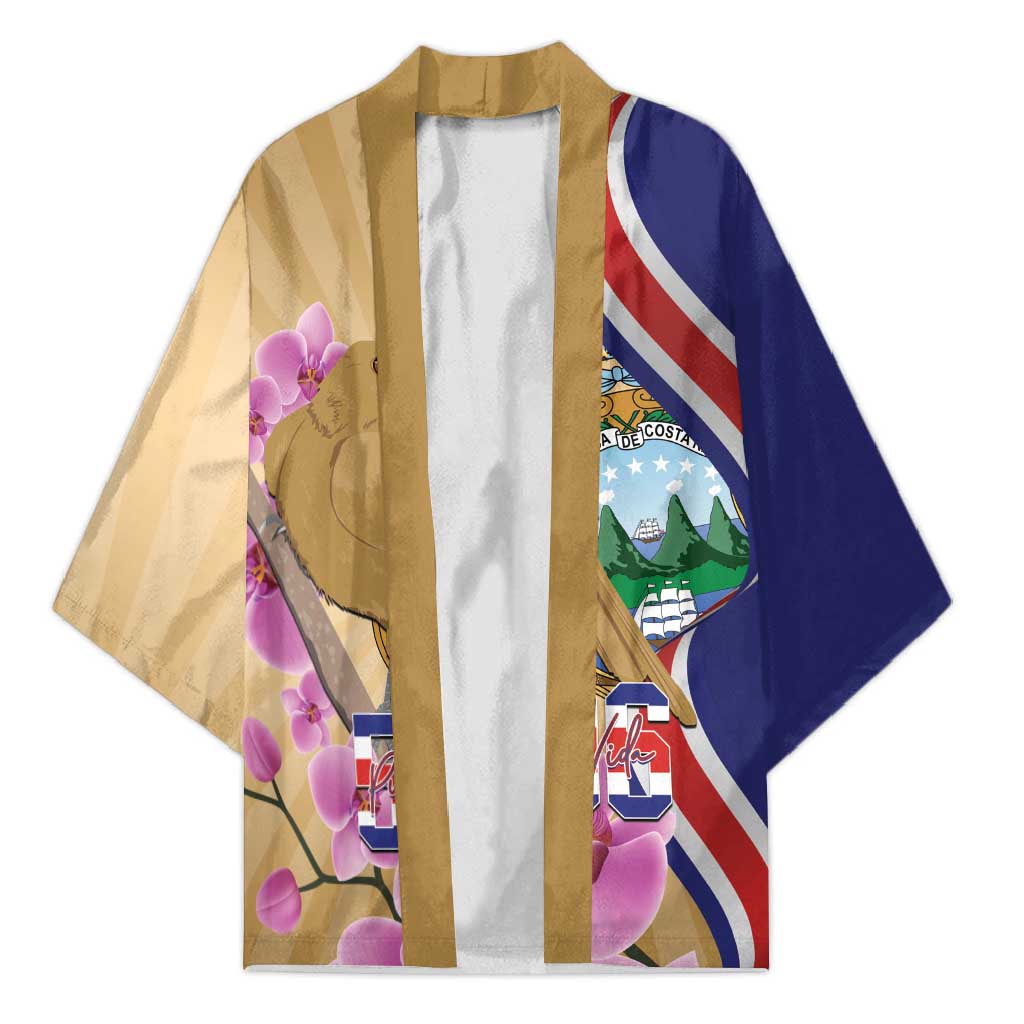 Costa Rica Independence Day Kimono 506 Proud Yiguirro With Orchid - Wonder Print Shop