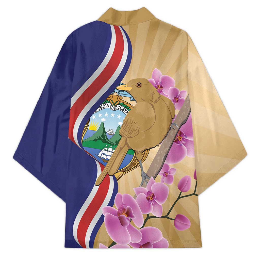 Costa Rica Independence Day Kimono 506 Proud Yiguirro With Orchid - Wonder Print Shop