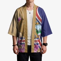 Costa Rica Independence Day Kimono 506 Proud Yiguirro With Orchid - Wonder Print Shop