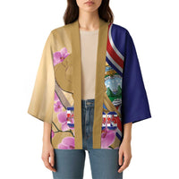 Costa Rica Independence Day Kimono 506 Proud Yiguirro With Orchid - Wonder Print Shop