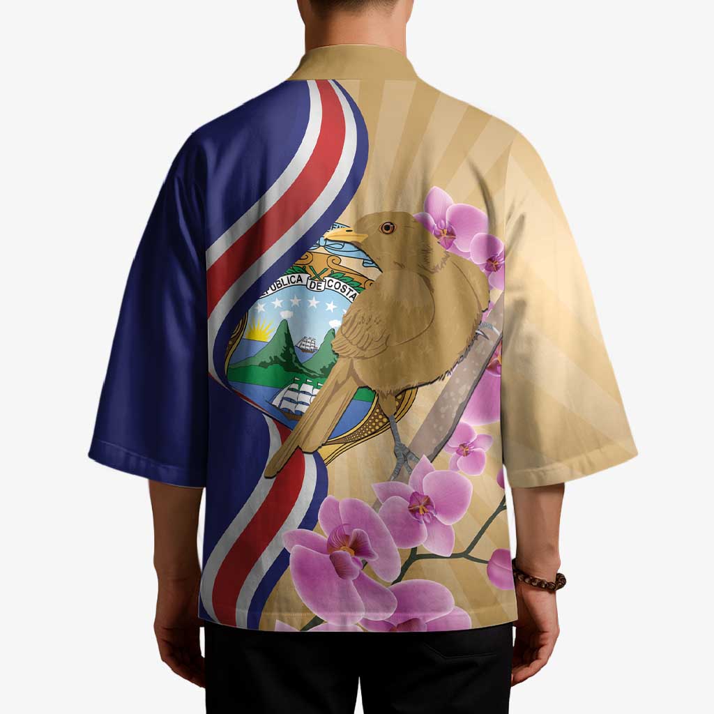 Costa Rica Independence Day Kimono 506 Proud Yiguirro With Orchid - Wonder Print Shop