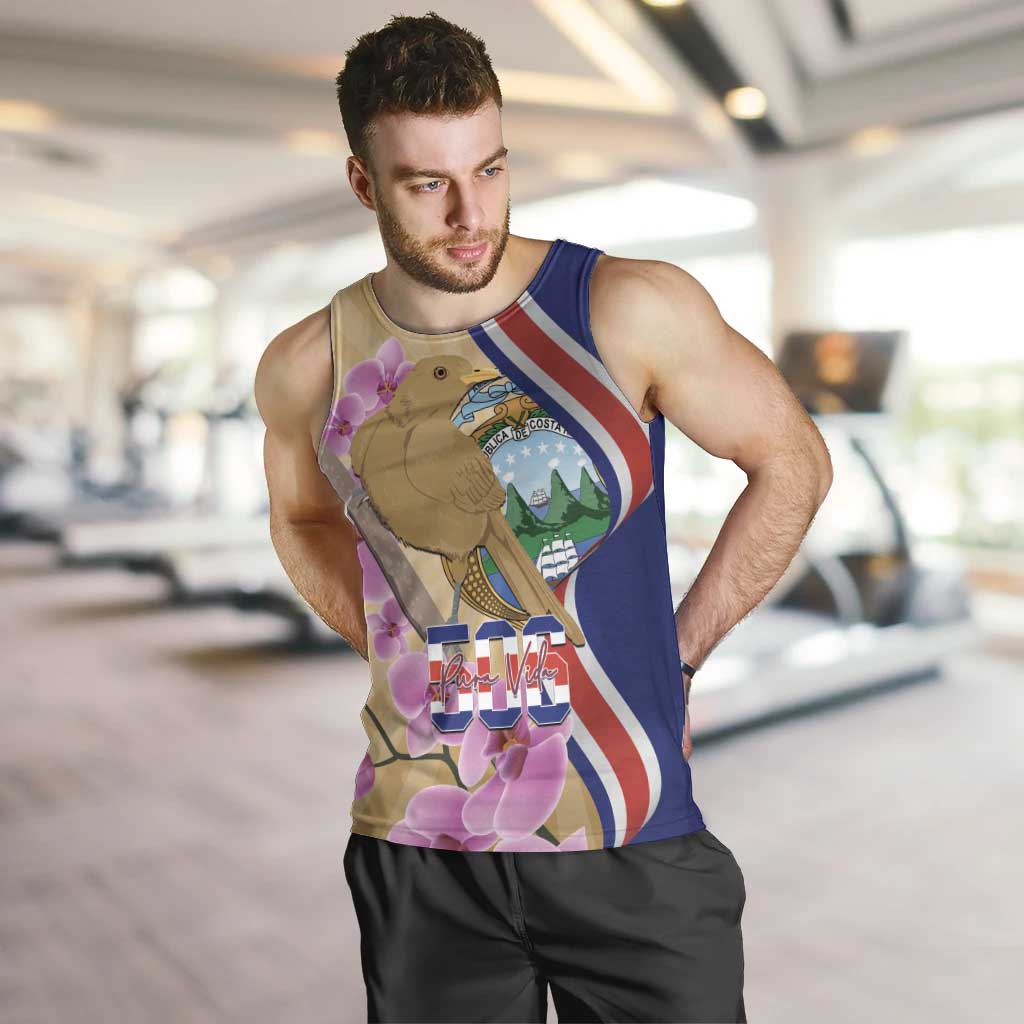 Costa Rica Independence Day Men Tank Top 506 Proud Yiguirro With Orchid - Wonder Print Shop