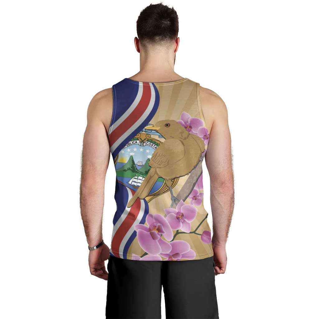 Costa Rica Independence Day Men Tank Top 506 Proud Yiguirro With Orchid - Wonder Print Shop