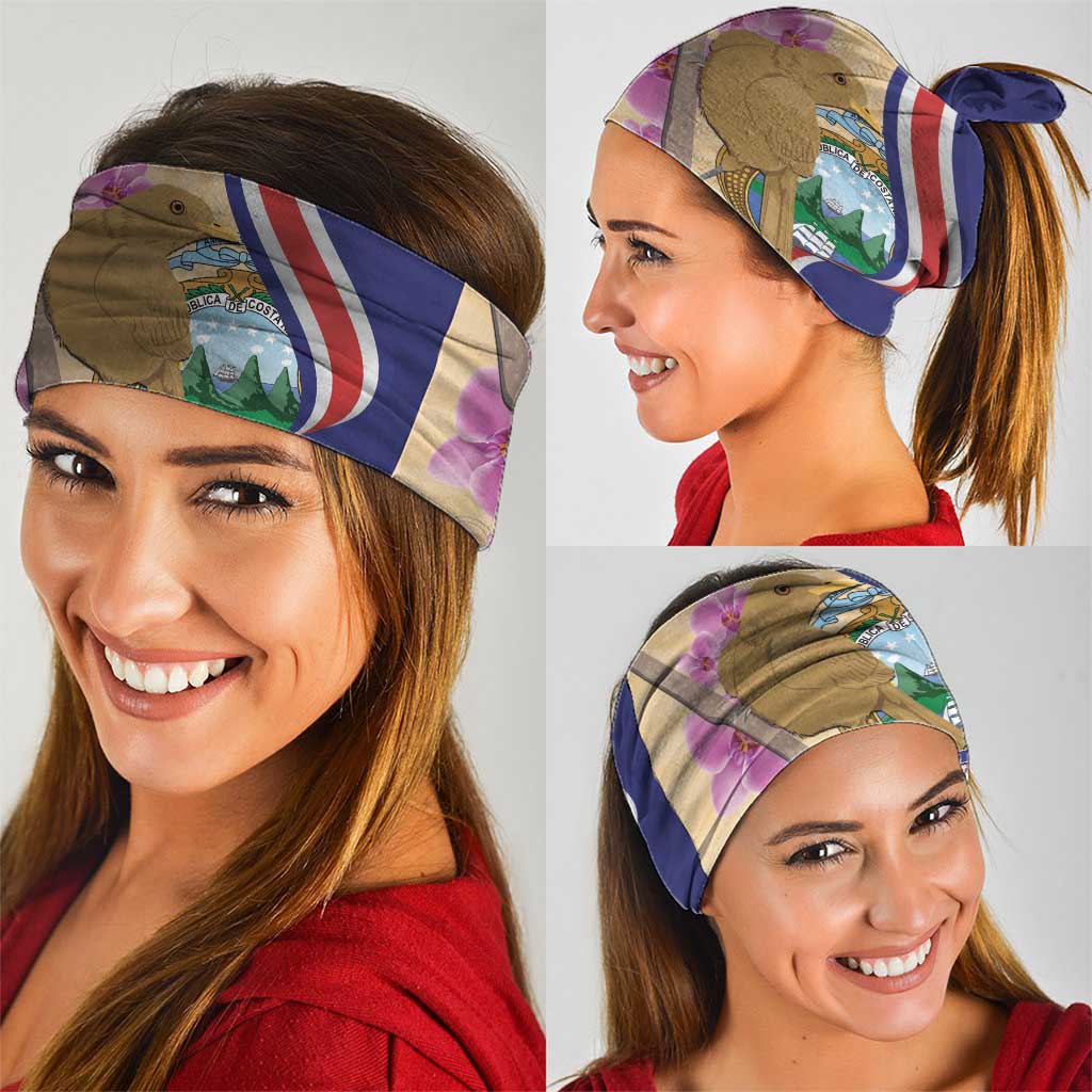 Costa Rica Independence Day Neck Gaiter 506 Proud Yiguirro With Orchid - Wonder Print Shop