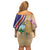 Costa Rica Independence Day Off Shoulder Short Dress 506 Proud Yiguirro With Orchid - Wonder Print Shop