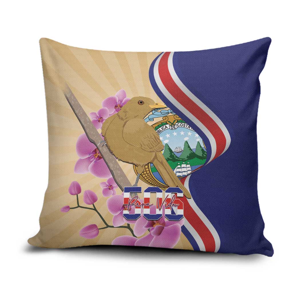 Costa Rica Independence Day Pillow Cover 506 Proud Yiguirro With Orchid - Wonder Print Shop