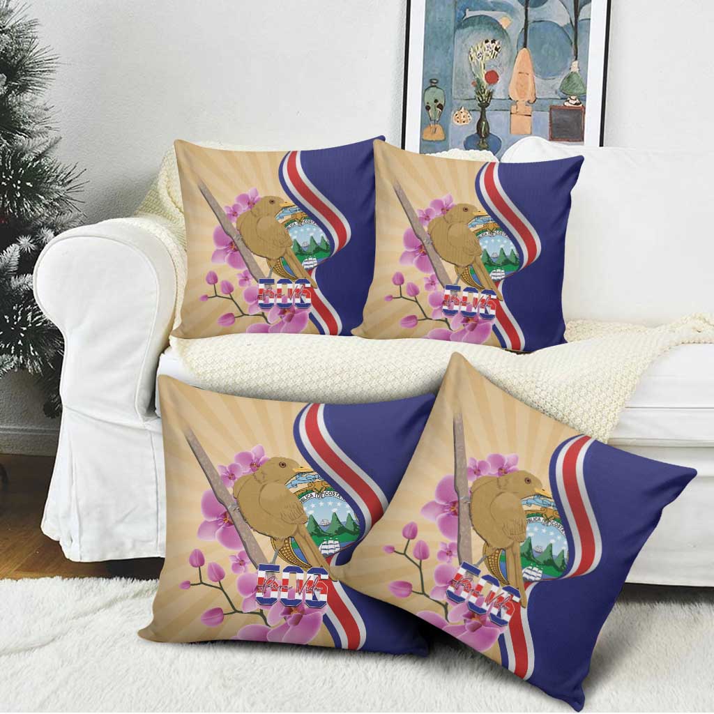 Costa Rica Independence Day Pillow Cover 506 Proud Yiguirro With Orchid - Wonder Print Shop