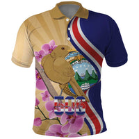 Costa Rica Independence Day Polo Shirt 506 Proud Yiguirro With Orchid - Wonder Print Shop