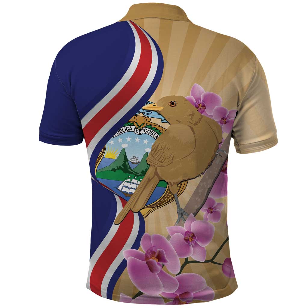 Costa Rica Independence Day Polo Shirt 506 Proud Yiguirro With Orchid - Wonder Print Shop