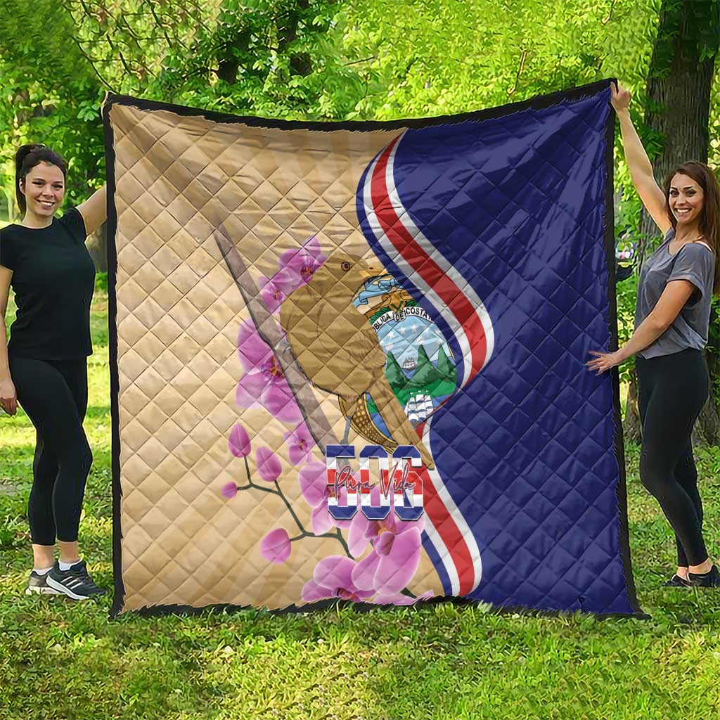 Costa Rica Independence Day Quilt 506 Proud Yiguirro With Orchid - Wonder Print Shop
