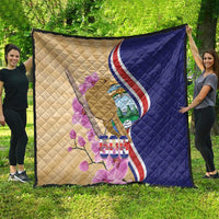 Costa Rica Independence Day Quilt 506 Proud Yiguirro With Orchid - Wonder Print Shop