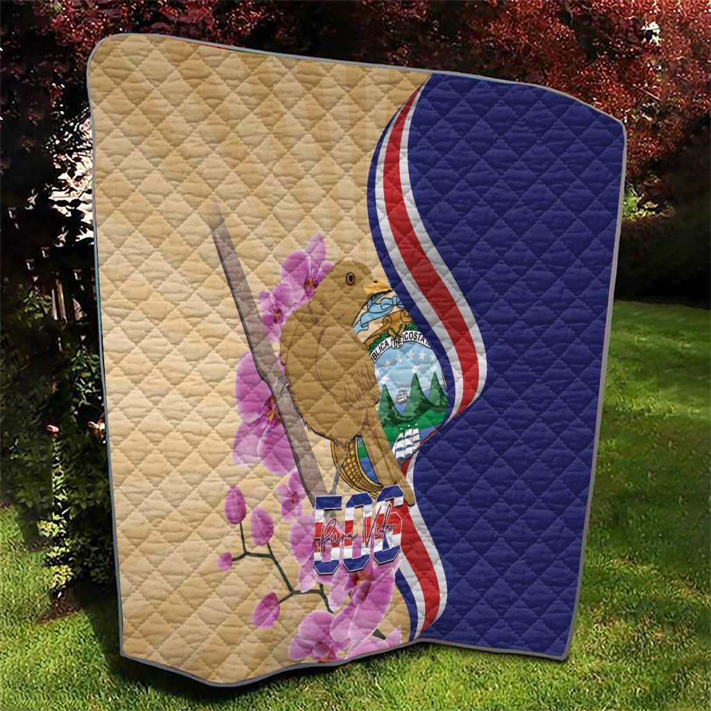 Costa Rica Independence Day Quilt 506 Proud Yiguirro With Orchid - Wonder Print Shop
