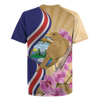 Costa Rica Independence Day Rugby Jersey 506 Proud Yiguirro With Orchid - Wonder Print Shop
