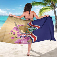 Costa Rica Independence Day Sarong 506 Proud Yiguirro With Orchid - Wonder Print Shop