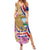 Costa Rica Independence Day Summer Maxi Dress 506 Proud Yiguirro With Orchid - Wonder Print Shop