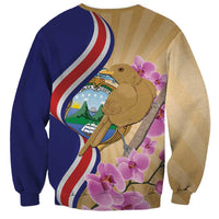 Costa Rica Independence Day Sweatshirt 506 Proud Yiguirro With Orchid - Wonder Print Shop