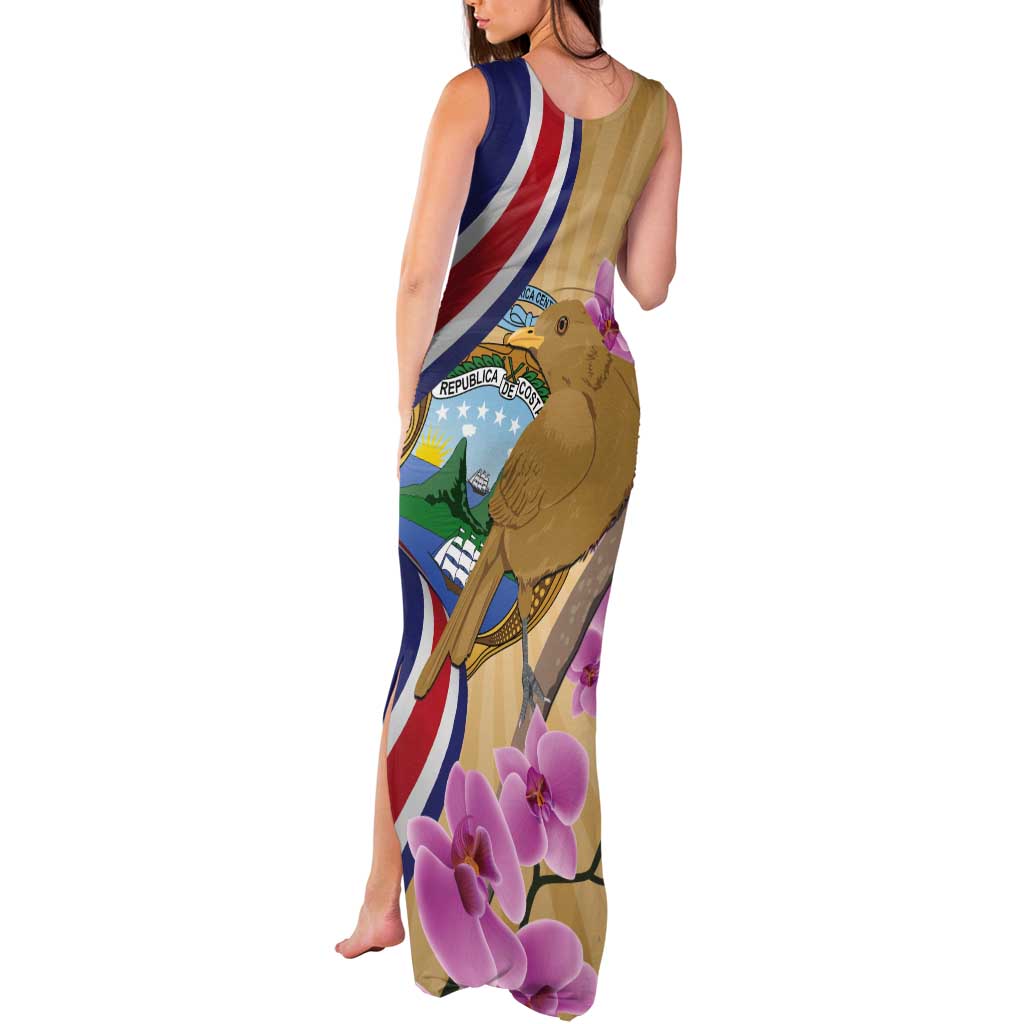Costa Rica Independence Day Tank Maxi Dress 506 Proud Yiguirro With Orchid - Wonder Print Shop