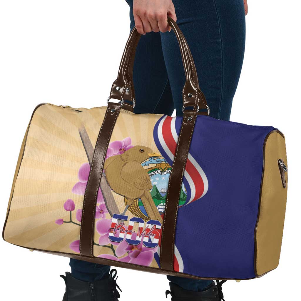 Costa Rica Independence Day Travel Bag 506 Proud Yiguirro With Orchid - Wonder Print Shop