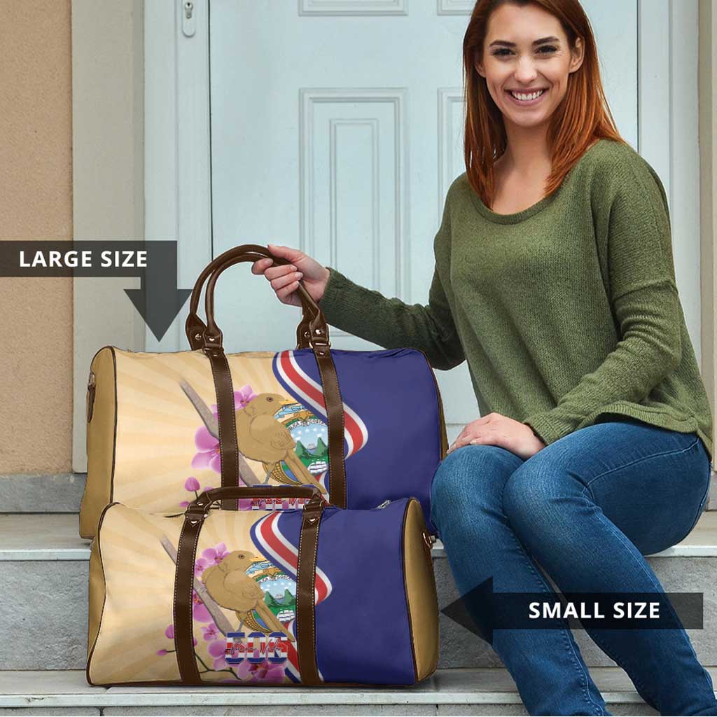 Costa Rica Independence Day Travel Bag 506 Proud Yiguirro With Orchid - Wonder Print Shop