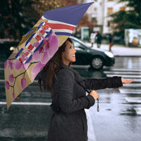 Costa Rica Independence Day Umbrella 506 Proud Yiguirro With Orchid - Wonder Print Shop