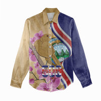 Costa Rica Independence Day Women Casual Shirt 506 Proud Yiguirro With Orchid - Wonder Print Shop