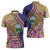 Costa Rica Independence Day Zipper Polo Shirt 506 Proud Yiguirro With Orchid - Wonder Print Shop