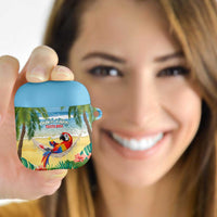 Pura Vida Costa Rica AirPods Case Chilling Scarlet Macaw Tropical Vibes - Wonder Print Shop