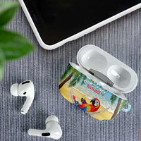Pura Vida Costa Rica AirPods Case Chilling Scarlet Macaw Tropical Vibes - Wonder Print Shop
