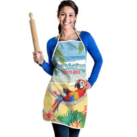 Pura Vida Costa Rica Apron Chilling Scarlet Macaw Tropical Vibes - Wonder Print Shop