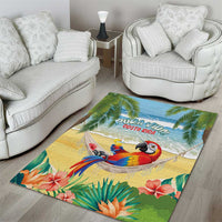 Pura Vida Costa Rica Area Rug Chilling Scarlet Macaw Tropical Vibes - Wonder Print Shop