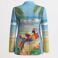 Pura Vida Costa Rica Blazer Chilling Scarlet Macaw Tropical Vibes - Wonder Print Shop